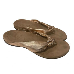 Vionic Women's Rest Pippa Toepost Sandals - Ladies Leather, Rose Gold,...